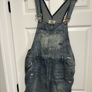 We The Free denim overall dress